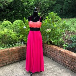 Cache silk evening gown